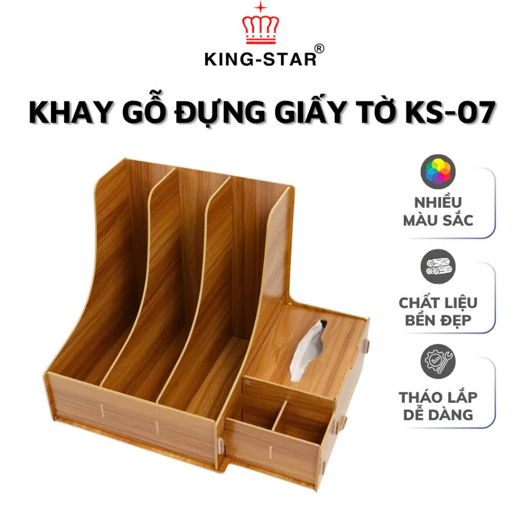 Khay gỗ để bàn KS-07
