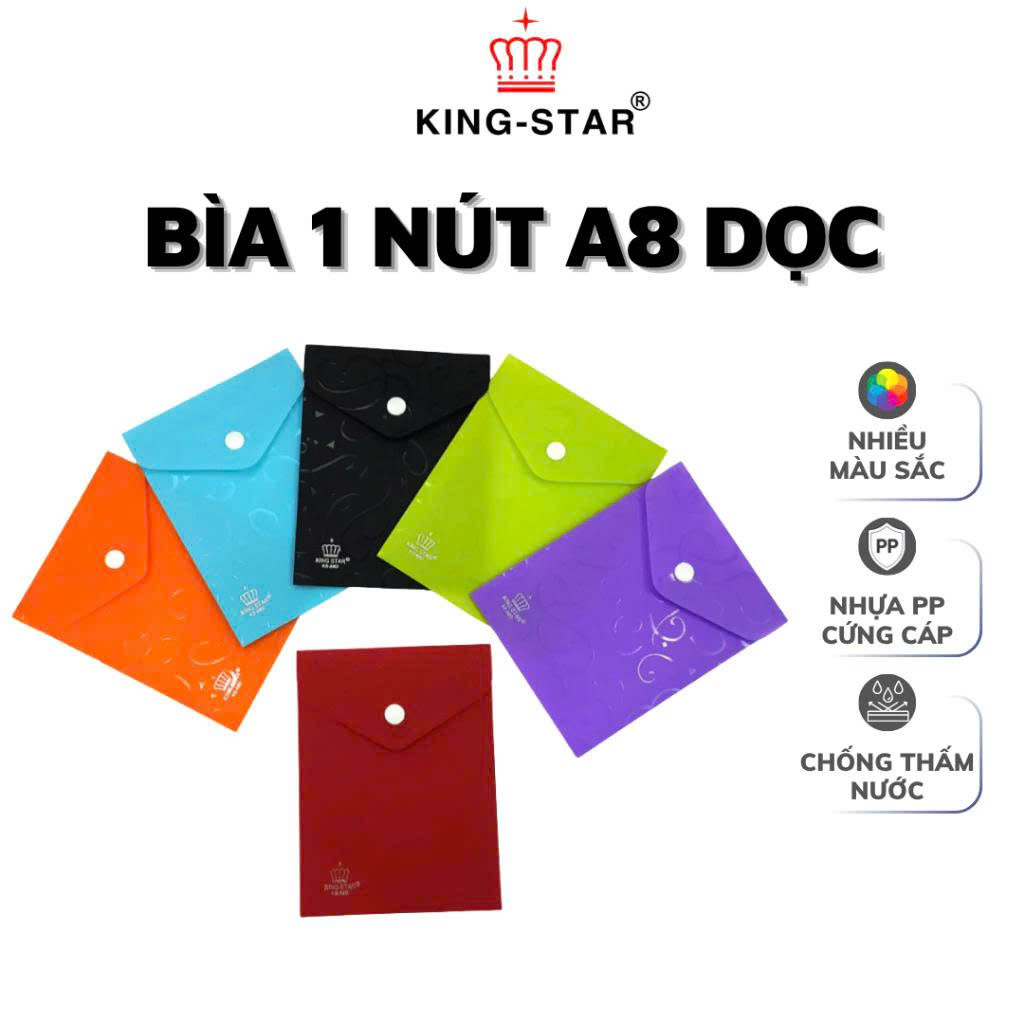 Bìa 1 nút A8 dọc