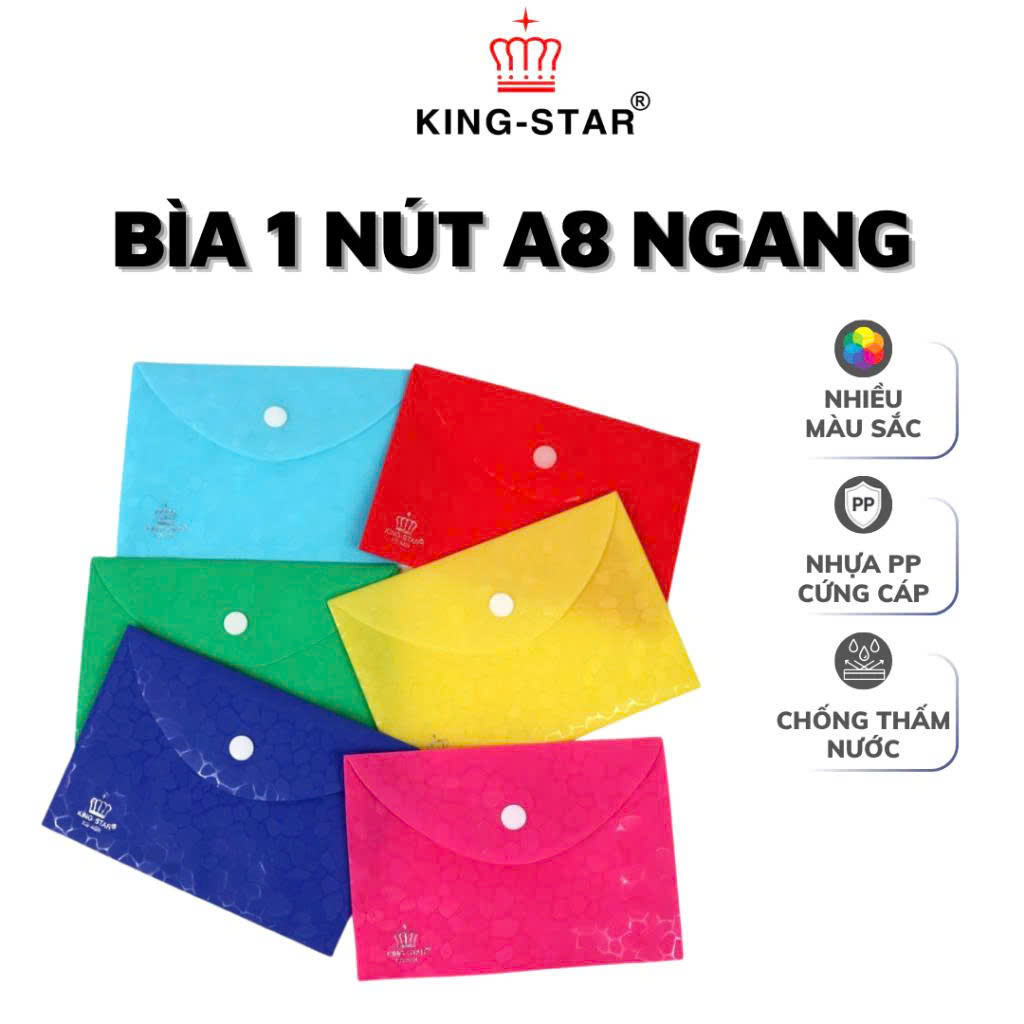 Bìa 1 nút A8 ngang