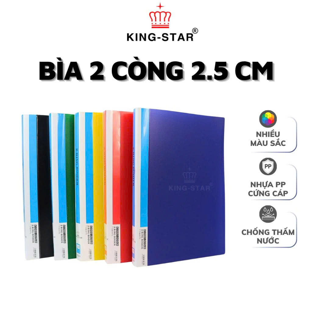 Bìa còng 2.5cm nhựa A4 