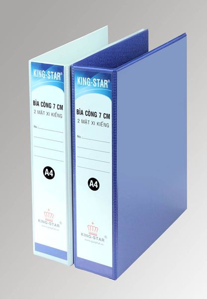 Bìa 2 còng D 7cm xi kiếng A4