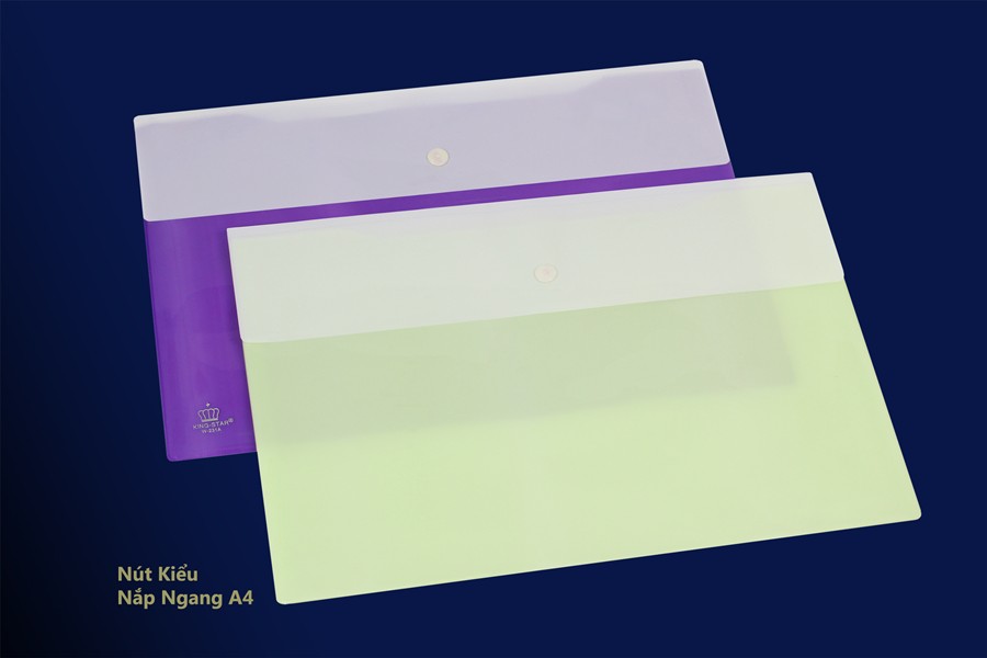 Bìa nút kiểu nắp ngang A4