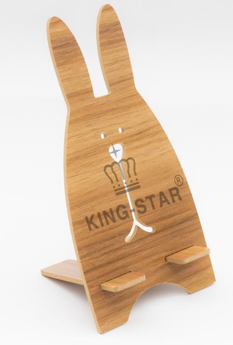 Giá đỡ điện thoại - Thỏ gỗ