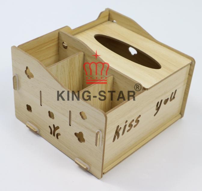 Hộp gỗ đựng khăn giấy KS-03