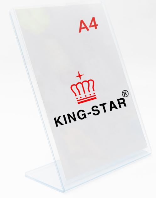 Kệ menu PVC chữ L - A4 dọc