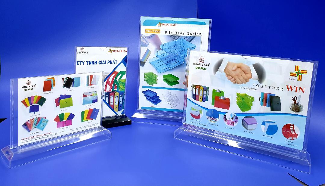 Kệ mika chữ T - A4 ngang